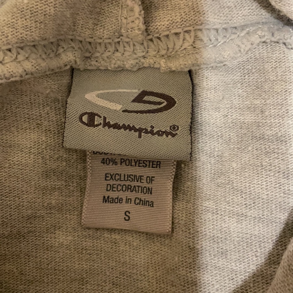 Champion Gray SZ S Kangaroo Pocket Weekend Hoodie - Picture 4 of 12